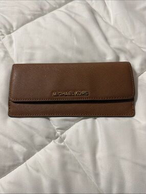 Michael Kors Chestnut Saffiano Leather Clutch Wallet